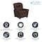 Flash Furniture Kids Recliner, 25" to 39" x 28", Upholstery Color: Brown BT-7950-KID-BRN-LEA-GG - alternate 8